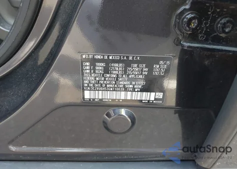 2016 Honda Hr-V Ex from USA, damaged, VIN 3CZRU6H53GM710039